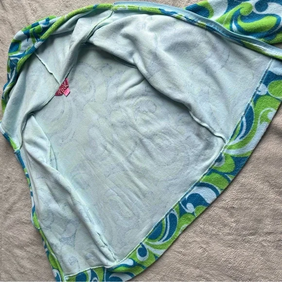 PINK Victoria's Secret Vintage Y2K Retro Hippie Paisley Terry Hoodie Sweatshirt - Picture 9 of 13